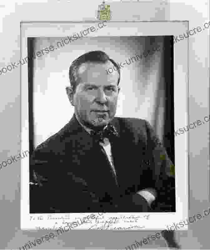 A Black And White Photo Of Lester Pearson, A Man With A Mustache And Glasses, Wearing A Dark Suit And Tie. Lester B Pearson Politician And Public Servant Who Gave Canada A New Flag Canadian History For Kids True Canadian Heroes