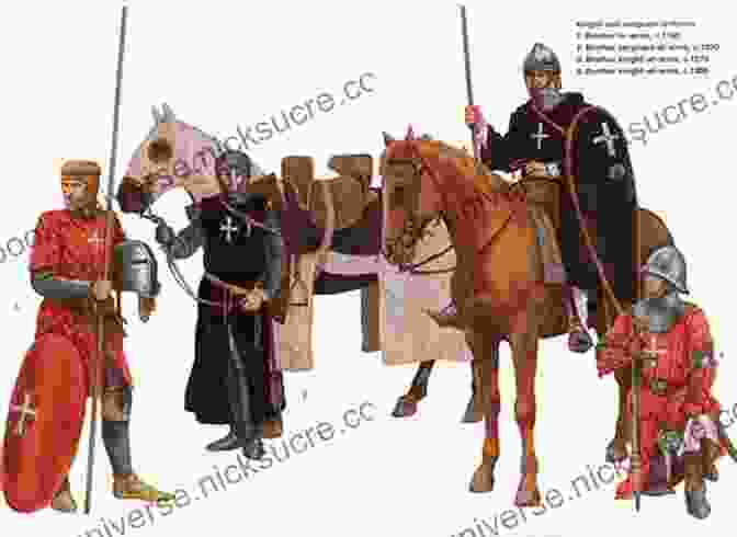 A Group Of Knights Hospitaller, Wearing White Robes With Red Crosses On Their Chests. The Leper King And His Heirs: Baldwin IV And The Crusader Kingdom Of Jerusalem