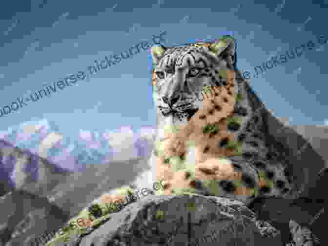A Snow Leopard Resting On A Rocky Ledge In The Himalayas. The Fortunate Tiger And Other Close Encounters: Selected Writings