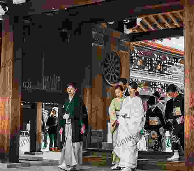 A Traditional Japanese Wedding Ceremony Taking Place In A Local Shrine In Shinohata. Shinohata: A Portrait Of A Japanese Village