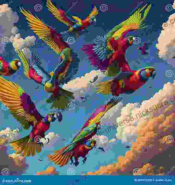 A Vibrant Photograph Capturing The Enchanting Beauty Of The Wild Parrots Soaring Through The Skies Above Telegraph Hill, Their Vibrant Plumage Painting A Vivid Tapestry Against The Backdrop Of San Francisco's Iconic Cityscape. The Wild Parrots Of Telegraph Hill: A Love Story With Wings