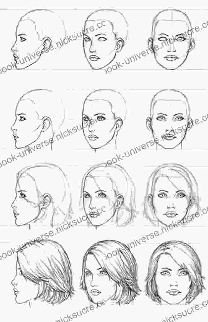 Add Base Colors How To Draw MORE Fun Fab Faces: A Comprehensive Step By Step Guide To Drawing And Coloring The Female Face In Profile And 3/4 View