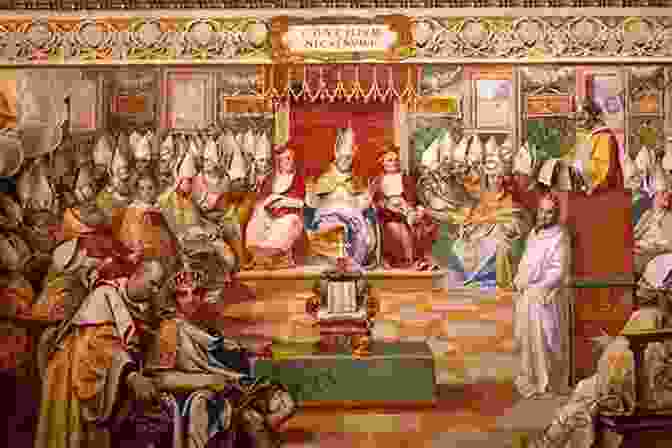 An Image Of The Emperor Constantine Issuing The Edict Of Milan. The Sword And The Cross