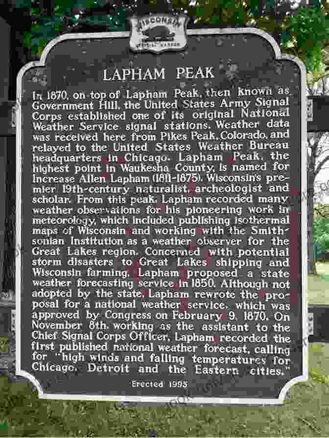 Lapham Peak In Wisconsin, Named In Honor Of Increase Lapham Studying Wisconsin: The Life Of Increase Lapham Early Chronicler Of Plants Rocks Rivers Mounds And All Things Wisconsin