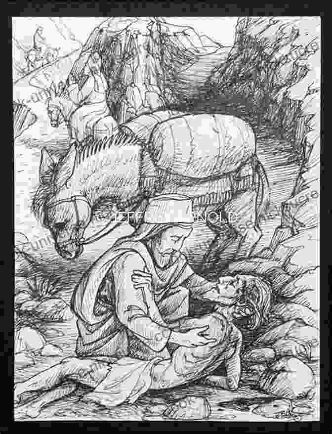 Pen And Ink Sketch Of The Good Samaritan In A Bible Journal Bible Journaling For The Fine Artist: Inspiring Bible Journaling Techniques And Projects To Create Beautiful Faith Based Fine Art