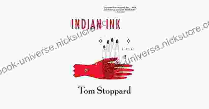 Poster For The Play 'Indian Ink' By Tom Stoppard. The Poster Depicts A Group Of People Sitting Around A Table, With A Woman In The Foreground Holding A Paintbrush And A Jar Of Ink. Indian Ink Tom Stoppard