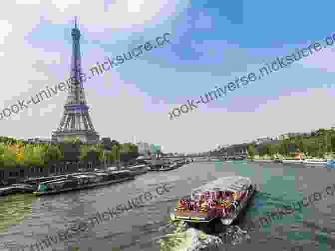Rowing Boat Passing Under The Iconic Eiffel Tower On The Seine River In Paris, With The City's Skyline In The Background An Englishman Aboard: Discovering France In A Rowing Boat
