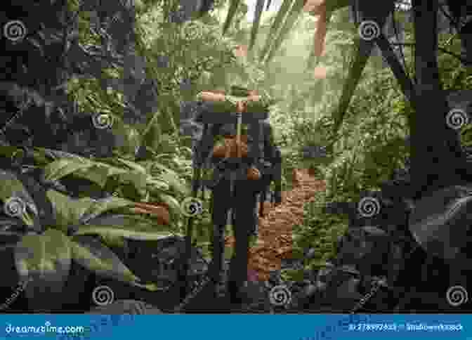 Three Men Trekking Through A Dense Jungle With Backpacks And Machetes. Out Of Captivity: Surviving 1 967 Days In The Colombian Jungle