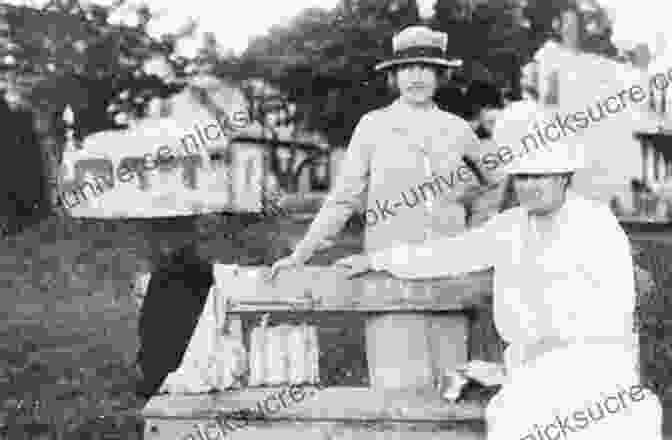 Willa Cather And Edith Lewis Sitting On A Bench, Reading Books The Only Wonderful Things: The Creative Partnership Of Willa Cather Edith Lewis